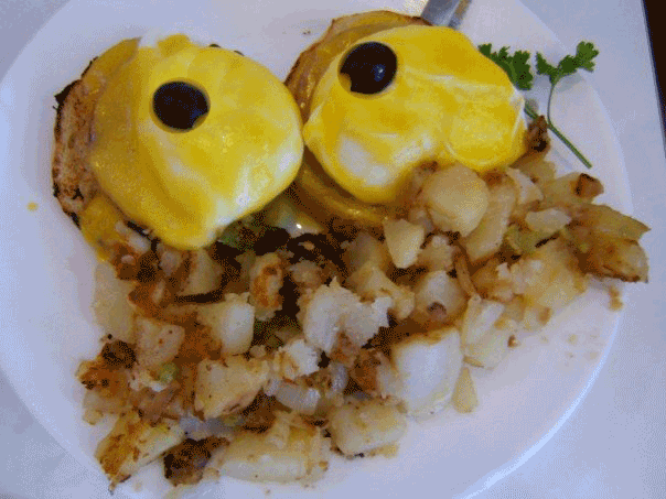 sentient breakfast animated gif by Mark McLychok