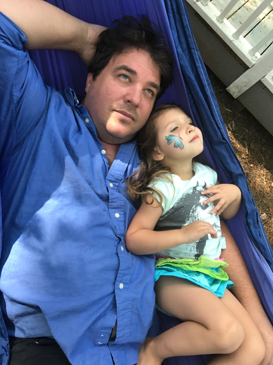 Image of me and daughter in the Hammock Bliss Hammock.